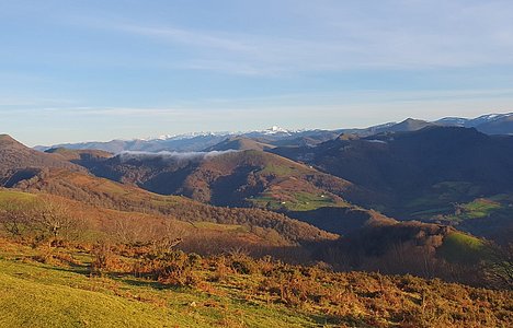 Montagne vue du Pays Basque.