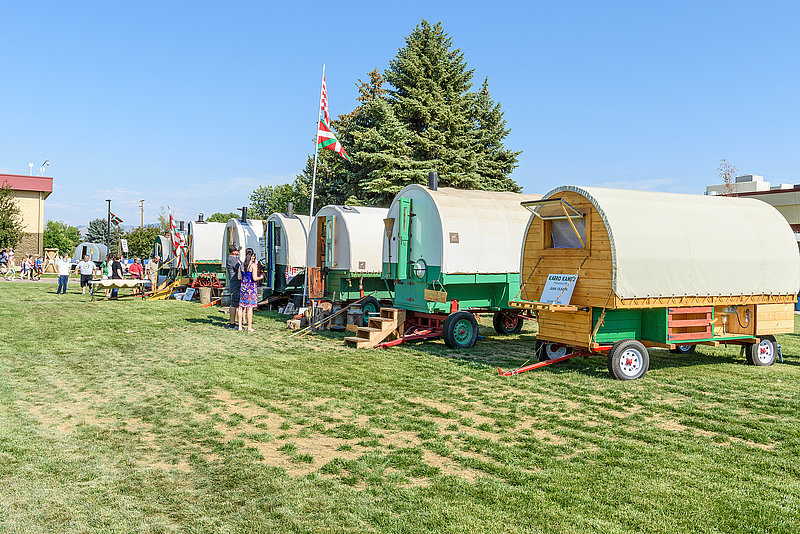 EDITORIAL, 01 August 2015, Boise Idaho, Expo Idaho Fairgrounds, Basque Sheepherder Wagons